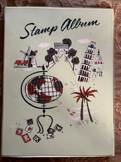 Vintage 1960 Stamp Album And Miscellaneous Stamps