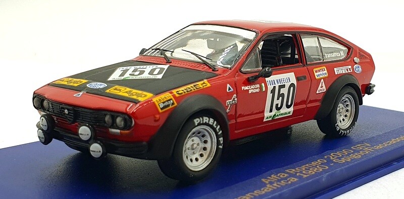 1/43 Scale Alfa Romeo 2000 GTV #150 Transafrica 1980 by M4 Models