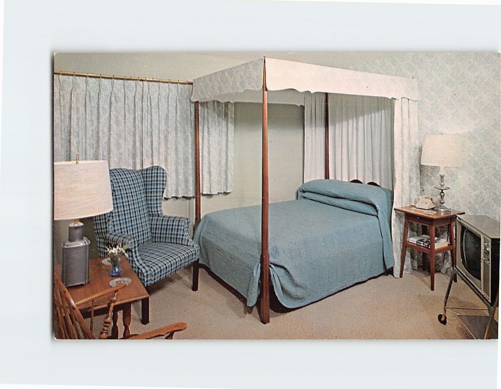 Postcard Motor House Tobacco Valley Inn and Motor Lodge Windsor Connecticut USA