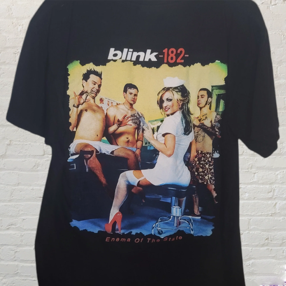 VTG Blink-182 Punk Band Unisex T-Shirt Black Sizes S to 5XL JJ5239