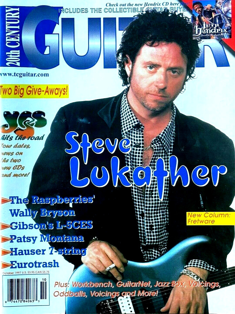20th Century Guitar Magazine October 1997 Steve Lukather Yes Patsy Montana NEW!