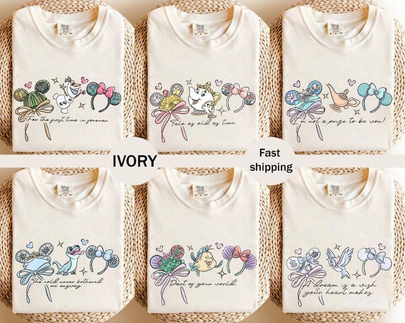 Disney Princess Comfort Colors Shirt, Disneyworld Family Shirt Cinderella Belle
