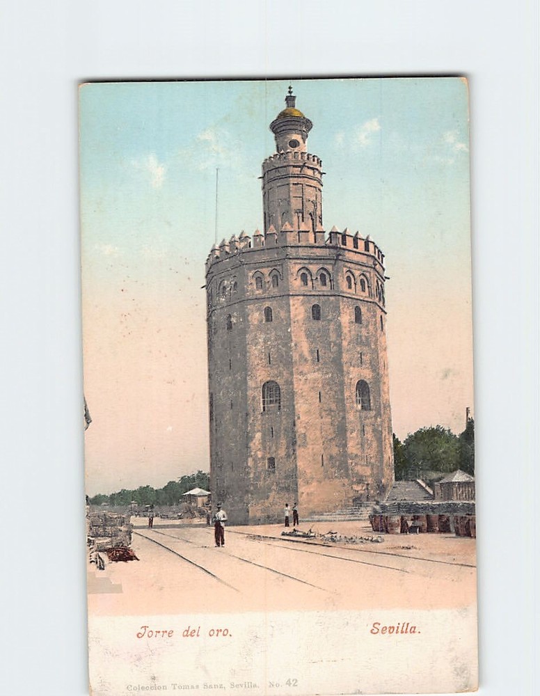 Postcard Torre del Oro Seville Spain