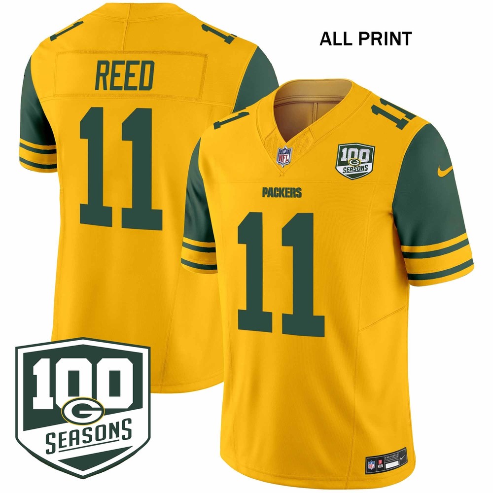 GreenxBay Packers Retro #11 JaydenxReed Football Jersey - Full Print