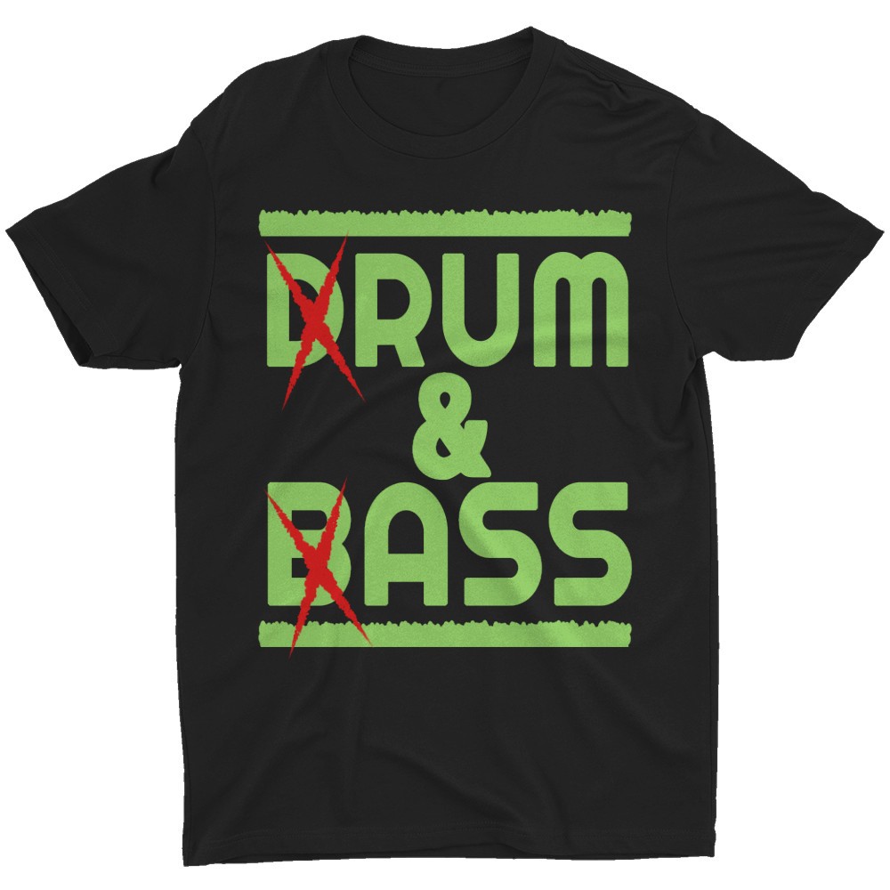 Drum And Bass Rum & Ass Funny Saying Joke Humor Vintage Men's T Shirt Graphic♡