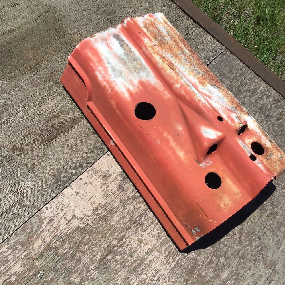 Farmall H tractor engine motor Original hood cover panel & mounting clip clips