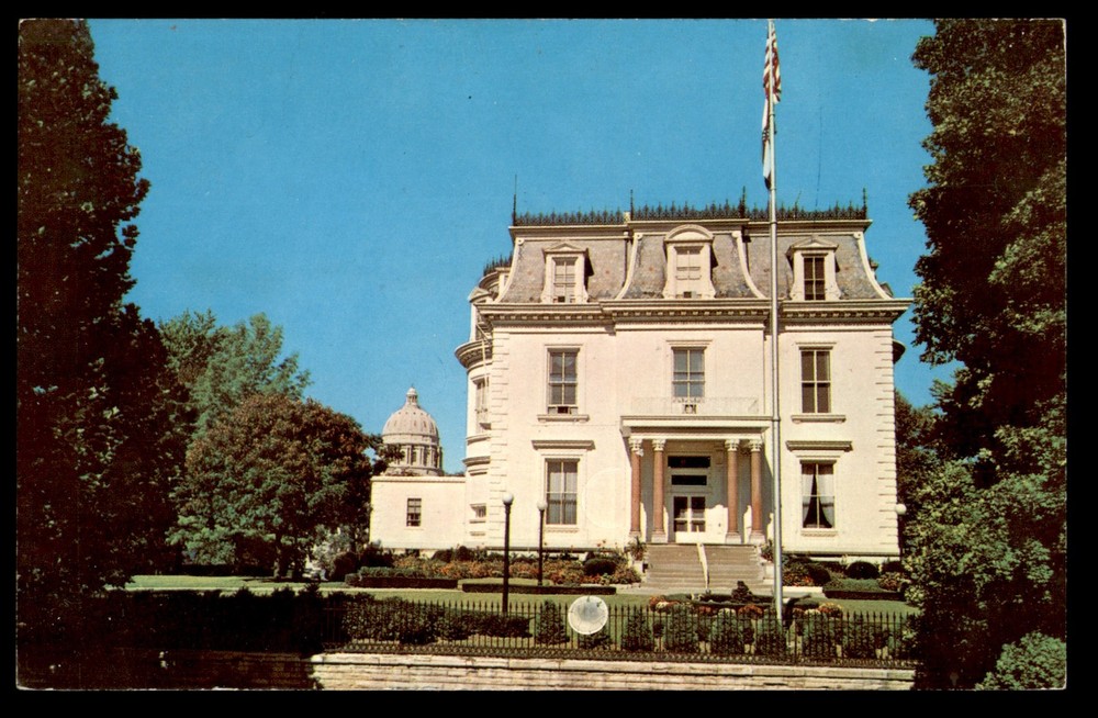 Postcard Governor's Mansion, Jefferson City, MO