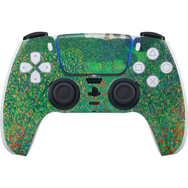 The Classics PS5 Controller Skin - Poppy Field by Gustav Klimt