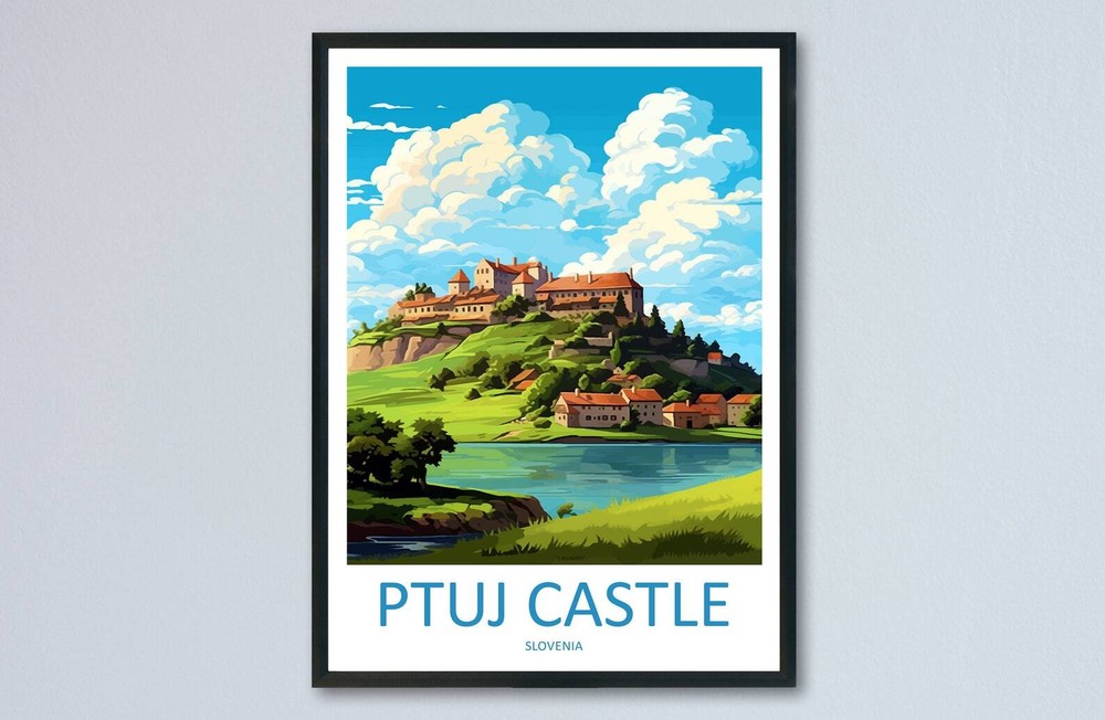 Ptuj Castle Travel Print Ptuj Castle Home Dcor Slovenia Art Print Ptuj Castle
