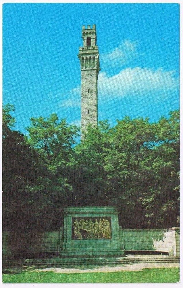 Massachusetts Postcard Cape Cod Provincetown Pilgrim Monument