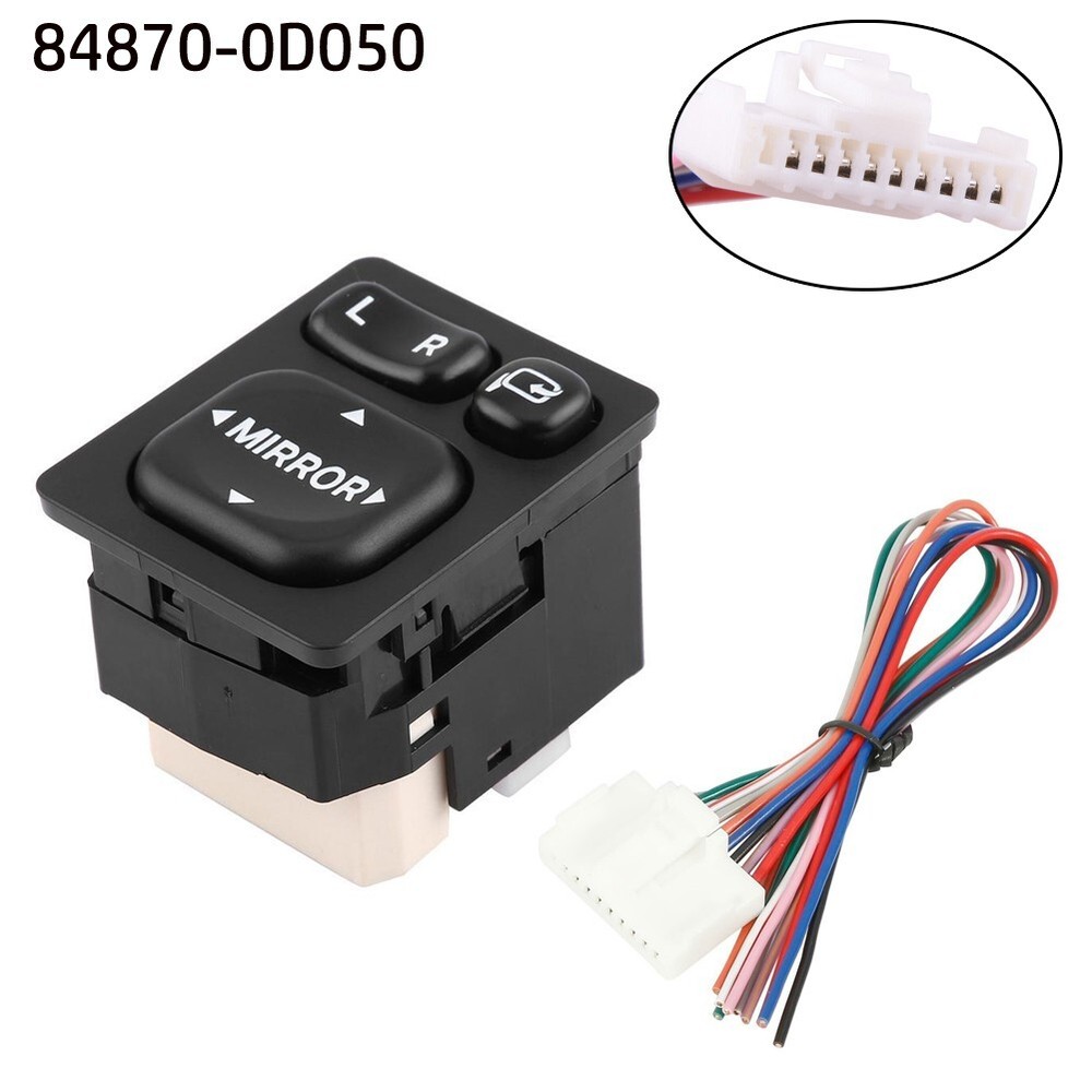 Master Power Mirror Switch ABS Plastic Black High Quality New For Camry