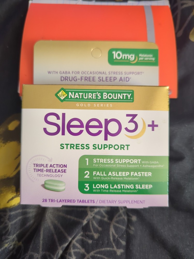 Nature's Bounty Sleep3 + Stress Support, 28 Tri-Layer Tablets