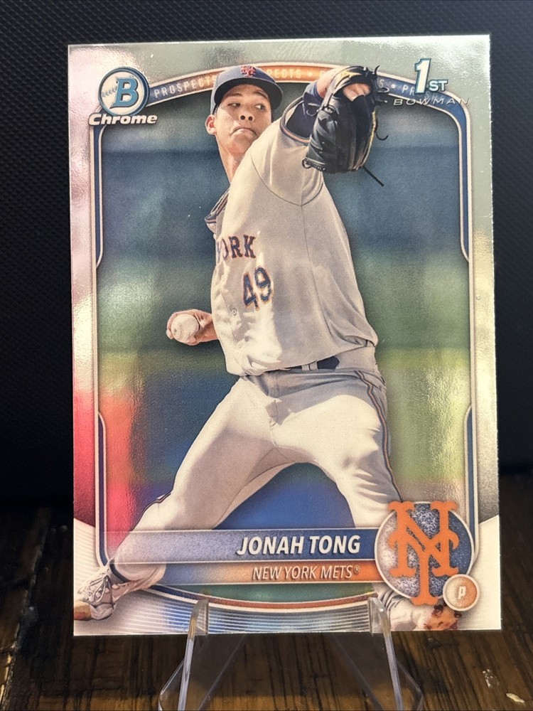 2025 Bowman - Chrome Prospects Jonah Tong #BCP-105 (RC)