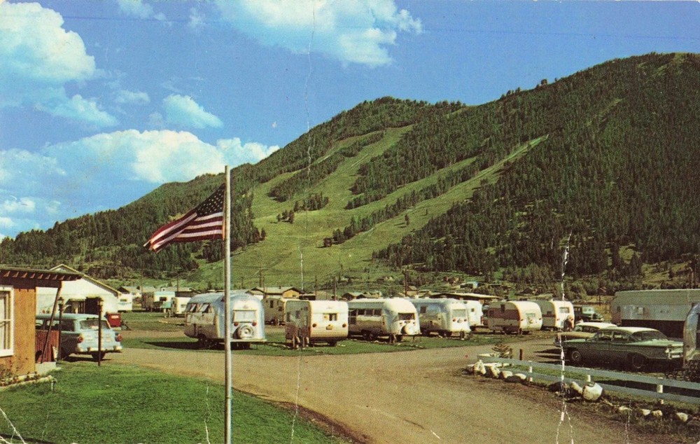 B & B Trailer Village and Trailer Sales - Jackson Wyoming WY - PM 1972 Postcard