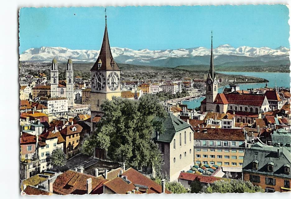 Postcard Scenes & Views Zurich Switzerland
