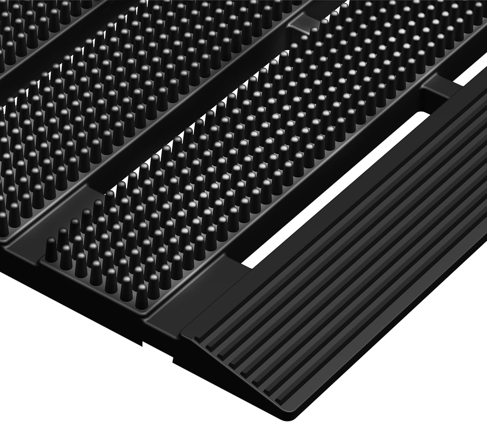 Heavy Duty Outdoor Mat - 18 X 30 Inches Non-Slip Drainage Floor Mat for All Weat
