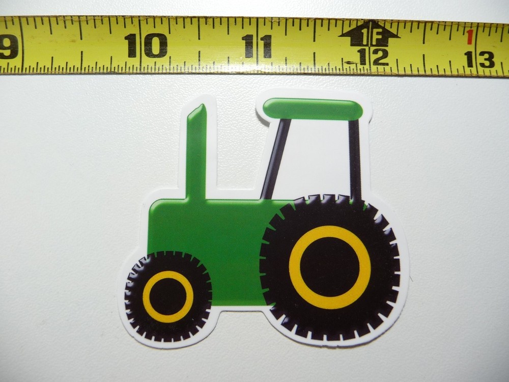 Proud Kids Cartoon Tractor Sticker - Heavy Equipment Construction Decal