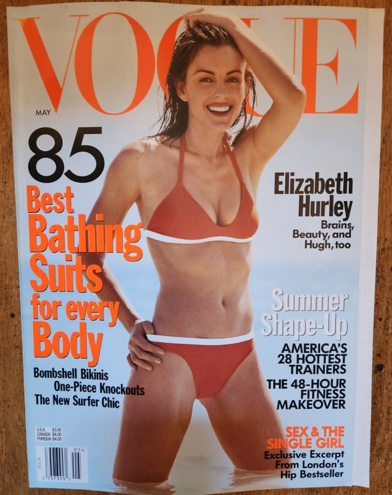Vogue Magazine May 1998 Elizabeth Hurley by Steven Meisel BEST BATHING SUITS