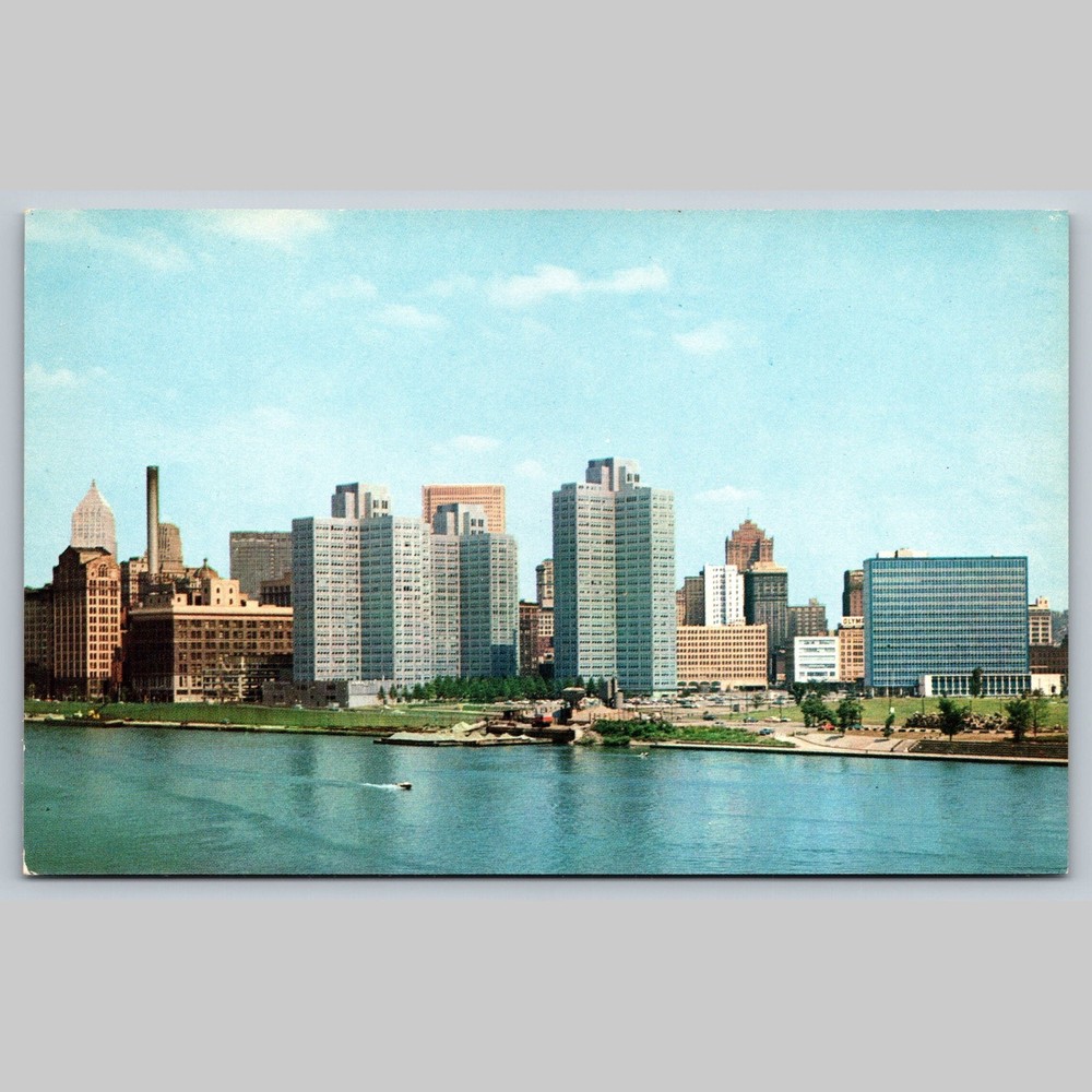 Postcard Gateway Center Skyline Pittsburgh Pennsylvania