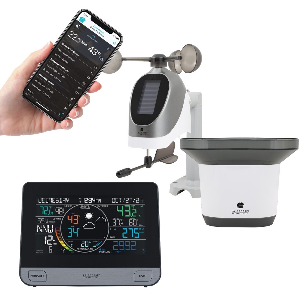 V61 La Crosse Wi-Fi Weather Station with Remote Wind Rain Monitoring