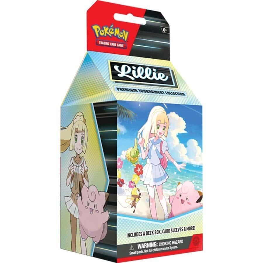 Pokemon Lillie Premium Tournament Collection Box Factory Sealed 6 Booster Packs