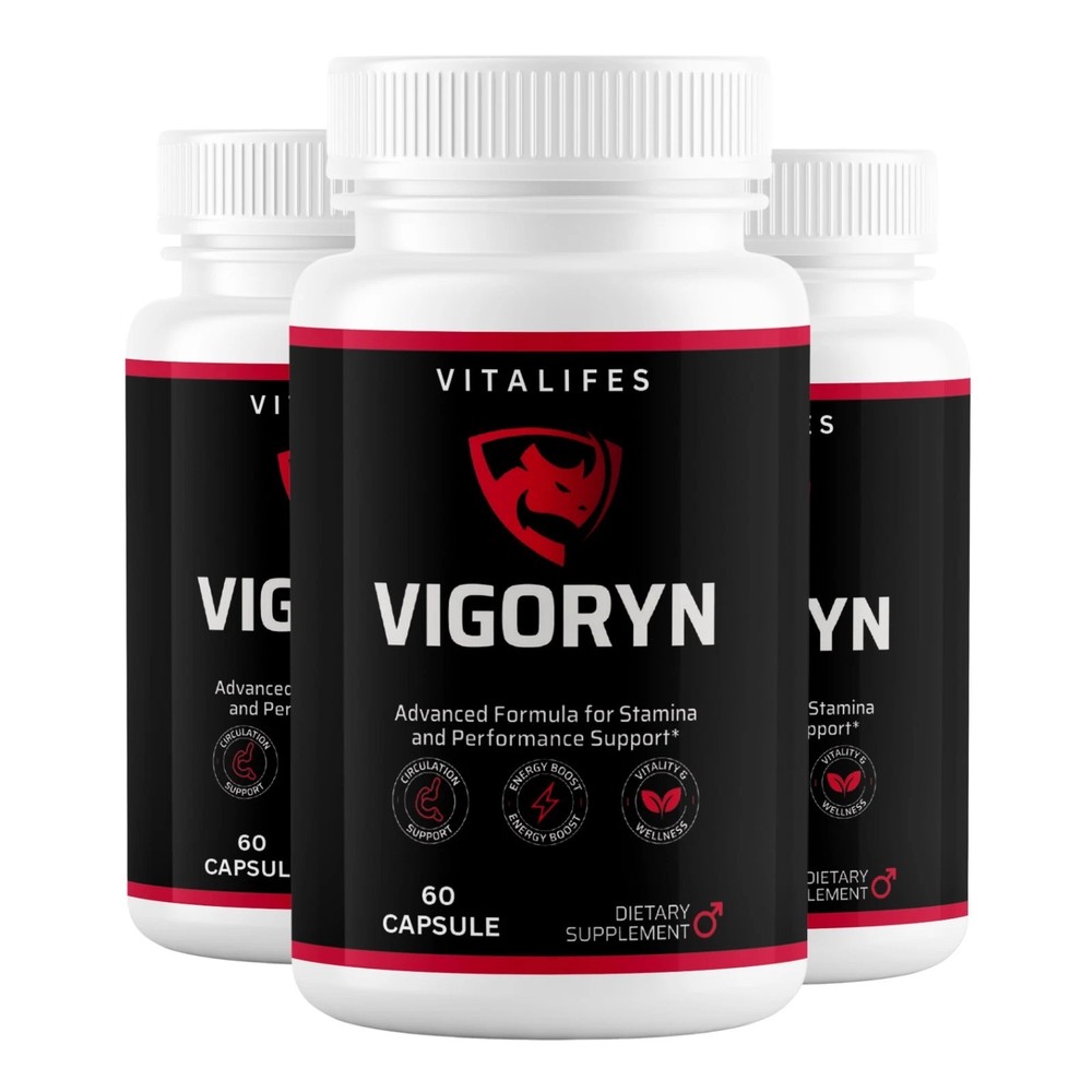 (3 Pack) Vigoryn Advanced Male Health Support Formula Supplement 60 Capsules
