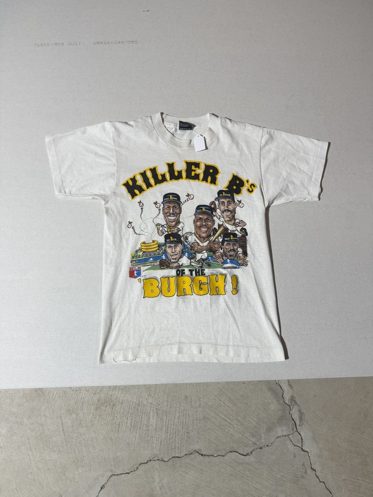 Vintage Pittsburgh Pirates 1988 Barry Bonds Killer Bs of the Burgh! Shirt Medium