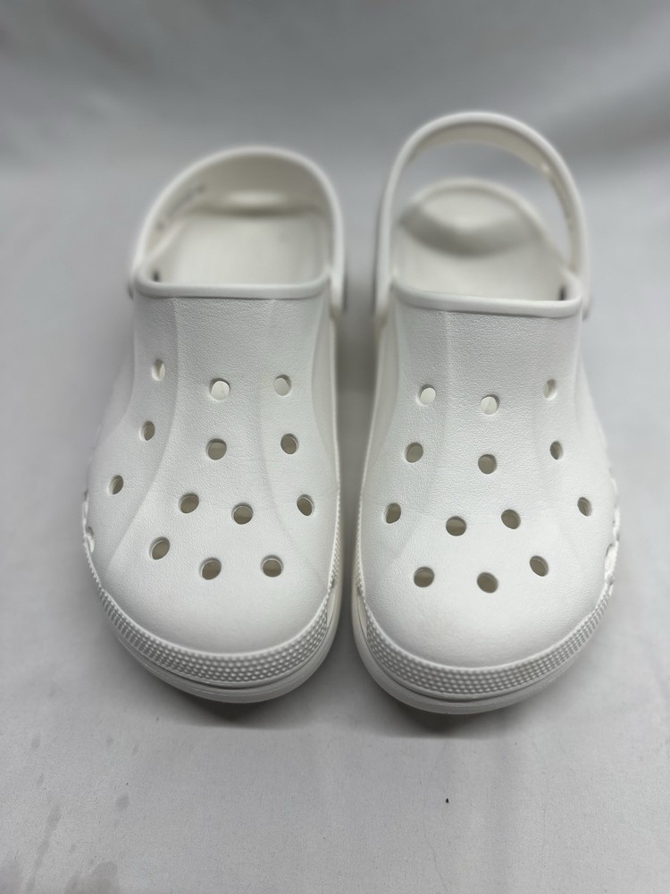 Crocs Bright White Baya Clogs Size:W8 Streetwear Comfortable Slip On Shoes