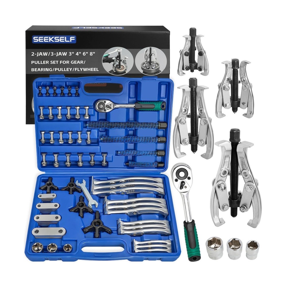 Gear Puller Set, 2-Jaw/3-Jaw, 3
