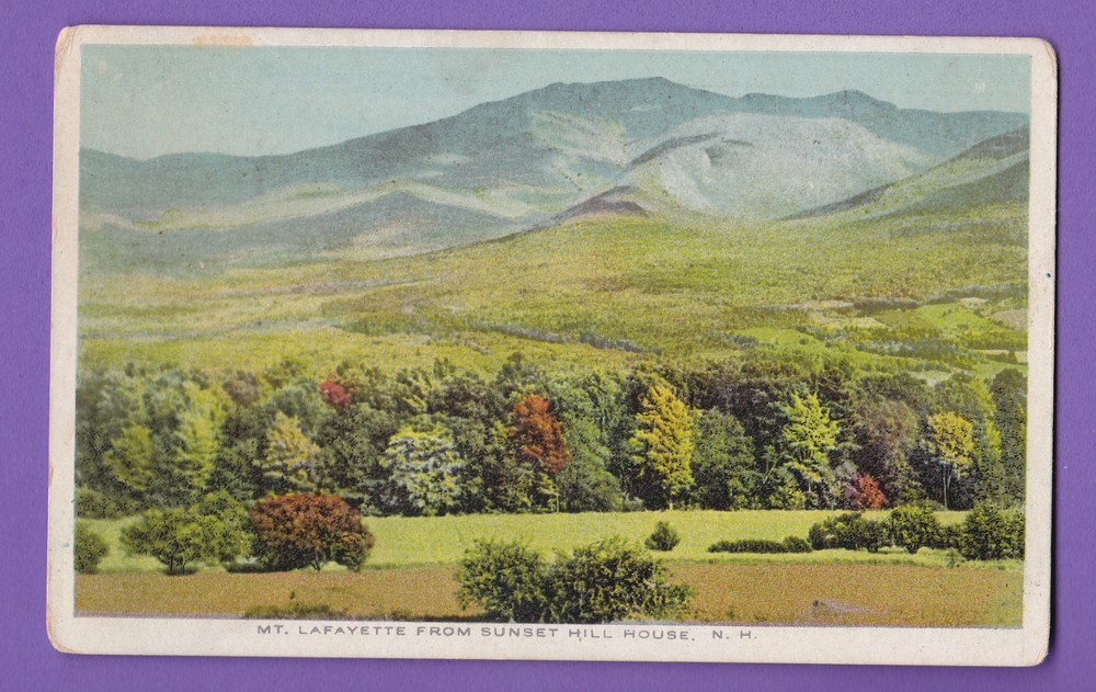 New Hampshire - Mt. Lafayette From Sunset Hill House N.h. Pc. 2066