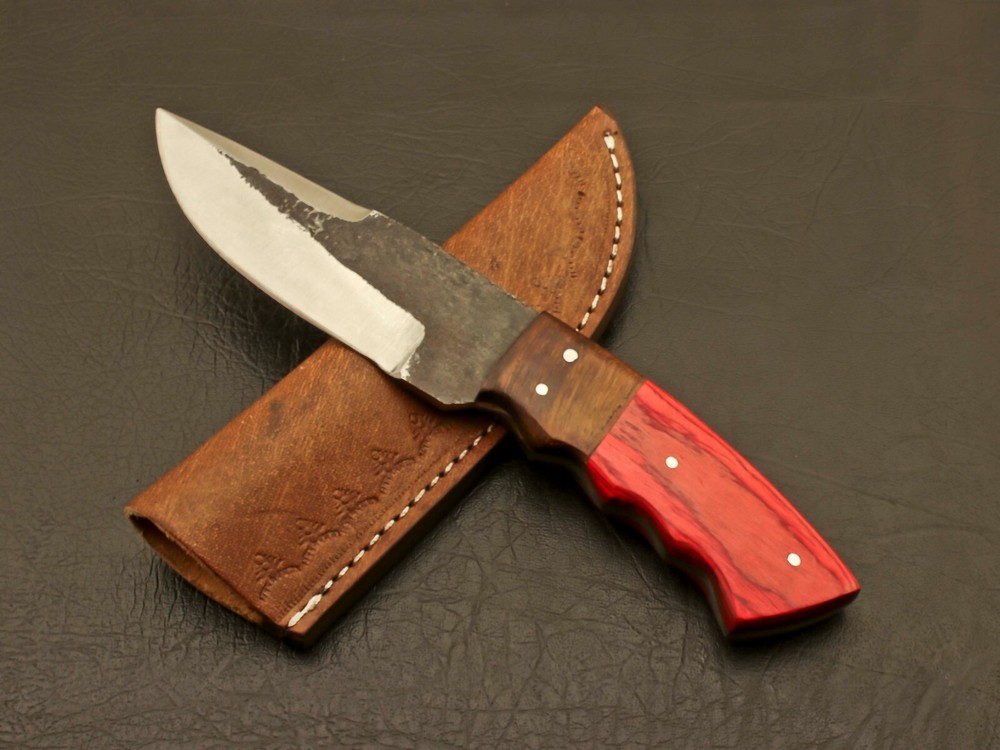CUSTOM SUPERB LOOKING HANDMADE RAILROAD SPIKE CARBON STEEL FIXED BLADE KNIFE