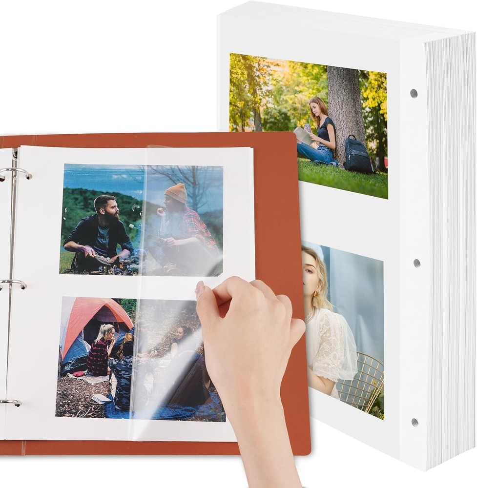 Acid-Free Self-Adhesive Photo Pages - 120 Repositionable Sheets for Every Memory-image