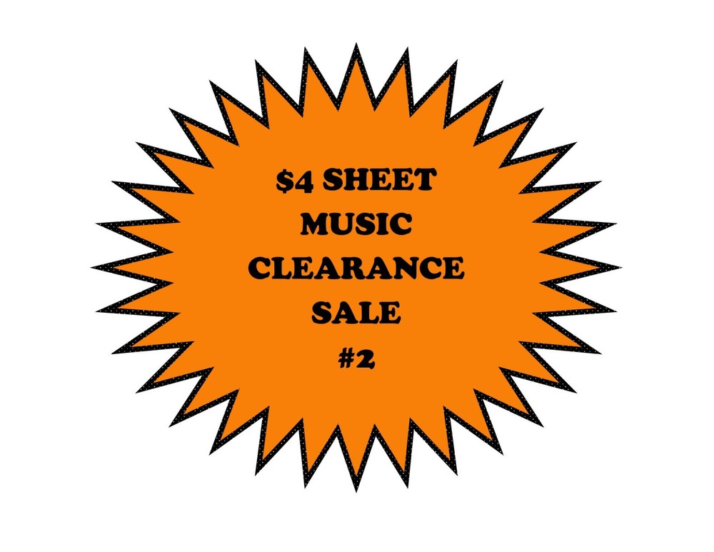 $4 SHEET MUSIC SALE #2 ~ Pull Down Menu ~ Flat rate shipping ~ NEW OLD STOCK