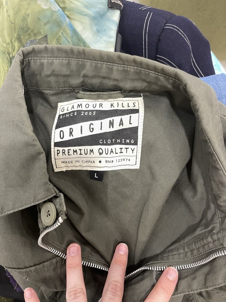 Rare Glamour Kills mid 2000s Y2K Punk Scene Edgy military jacket