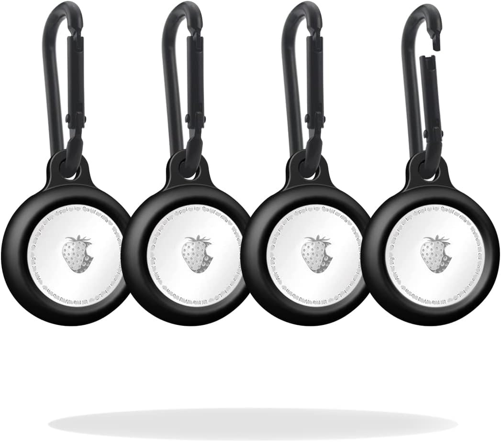 Airtag 4-Pack Silicone Keychain Holder Case for Air-Tag Accessories