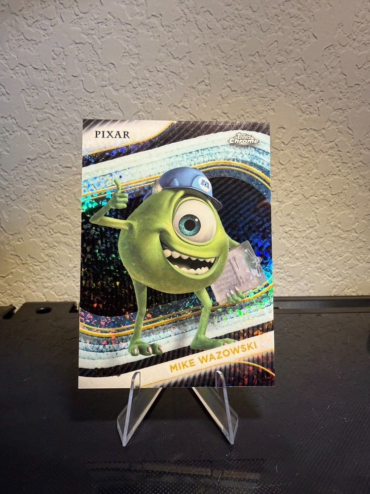 Mike Wazowski Black Mini Diamonds Refractor /10 - 2025 Topps Chrome Disney