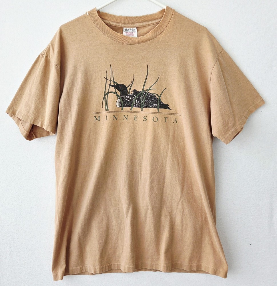 VTG Men's Minnesota Loon Graphic Tee SZ L Large Thrasher Worn T-Shirt