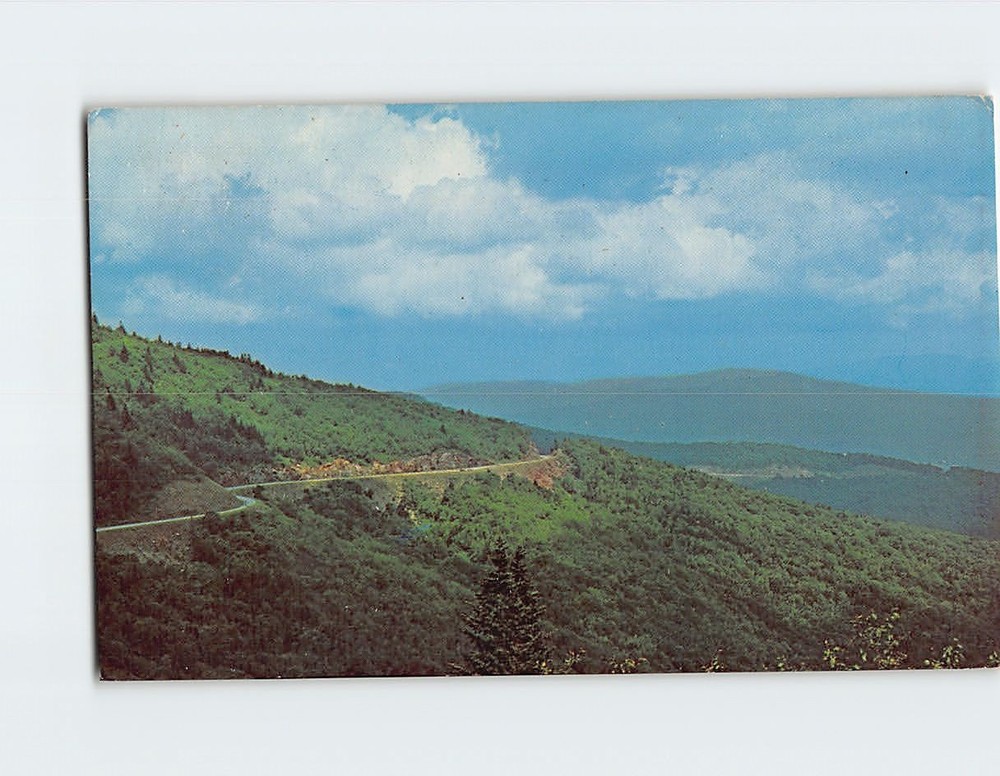 Postcard Blue Ridge Parkway from Waterrock Knob North Carolina USA