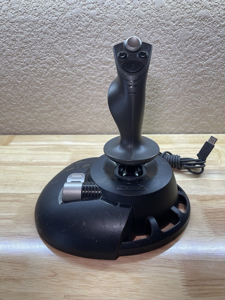 Microsoft Sidewinder Precision 2 Joystick Flight Gaming USB X05-92624 Untested