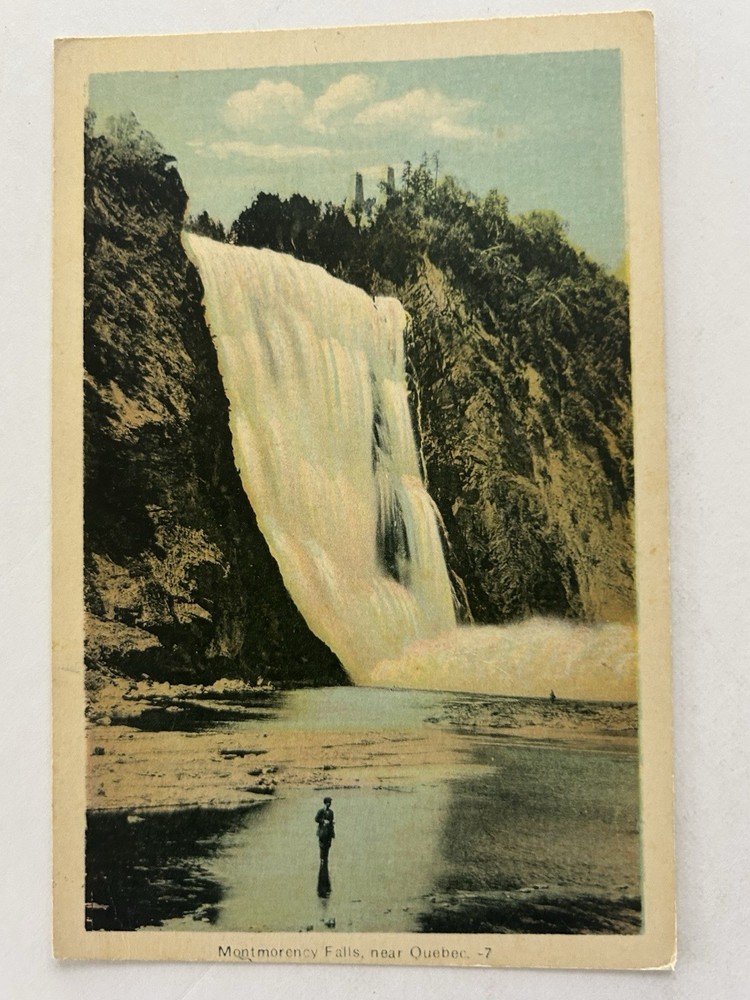 Montmorency Falls Canada Postcard Unposted Vintage Quebec