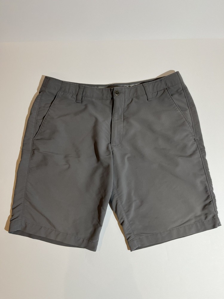 Under Armour Shorts Mens 38 Gray Match Play Loose Golf Performance Heatgear