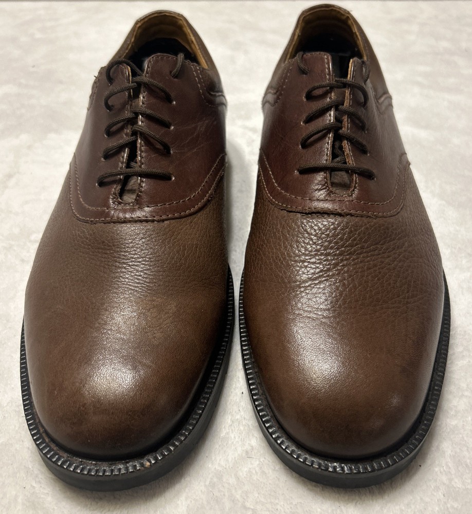 GH Bass Men’s Shoes Size 11.5 M Brown Oxford Lace Up Dress Casual Leather Brazil