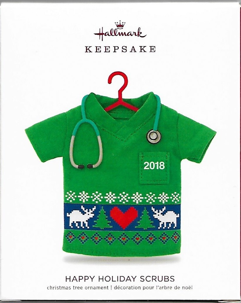 2018 Hallmark Happy Holiday Scrubs Keepsake Ornament New in Box