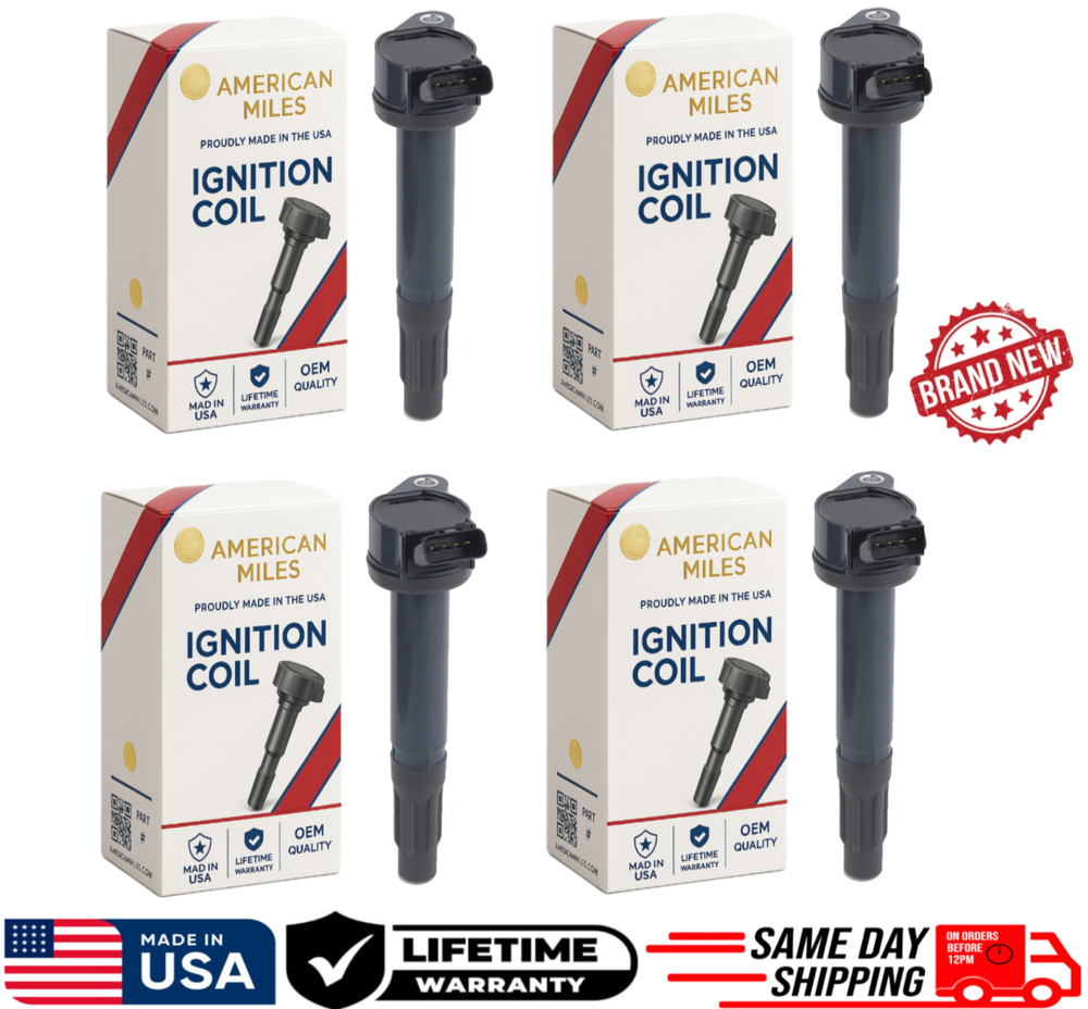 4 OEM Ignition Coils For 2005-2024 Toyota & Lexus I4 V6 V8, 90919-A2002, GENUINE