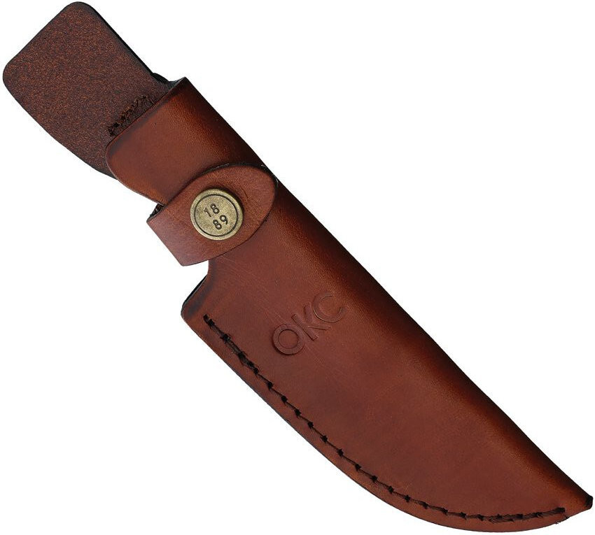 LEATHER SHEATH FOR ONTARIO RAT-3 KNIFE WITH  3.75