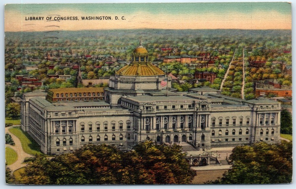 Postcard - Library Of Congress - Washington, District of Columbia