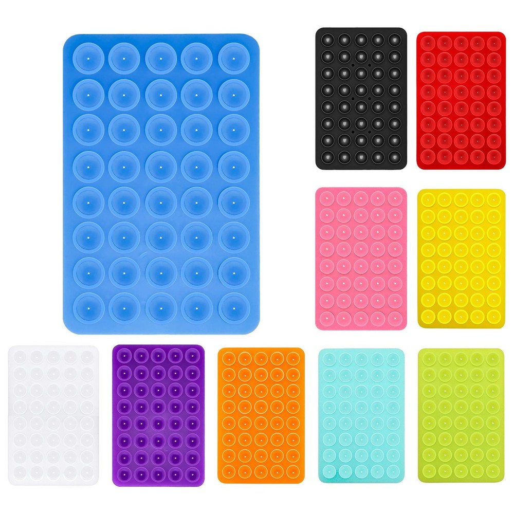 2Pcs Non-Slip Silicone Suction Pad for Phone Case Sticky Grip Holder