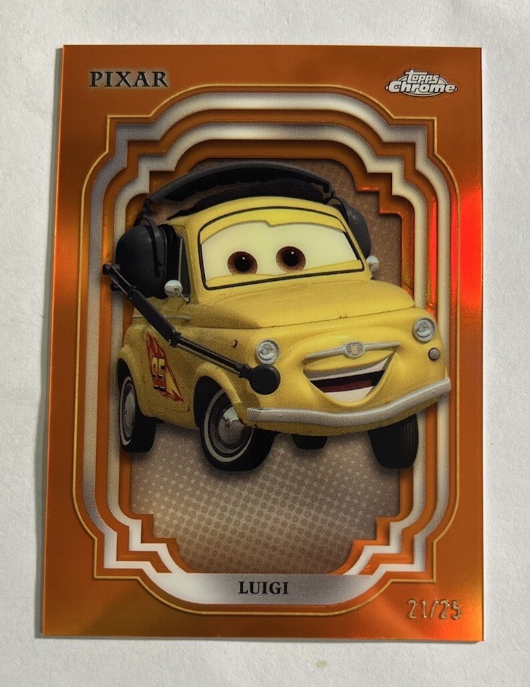 2024 Topps Disney Chrome Luigi 120 Orange Refractor /25