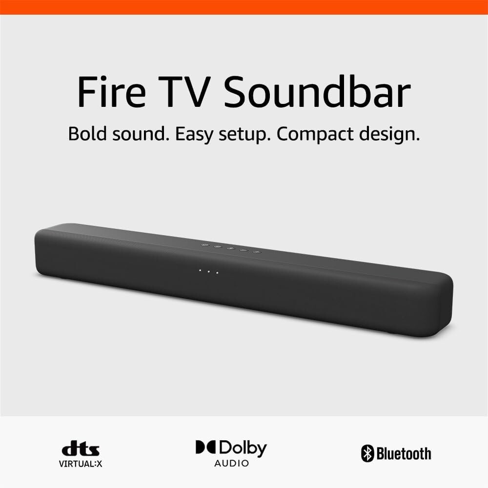 Amazon Fire TV Soundbar 2.0 speaker with DTS VirtualX and Dolby Bluetooth Audio™