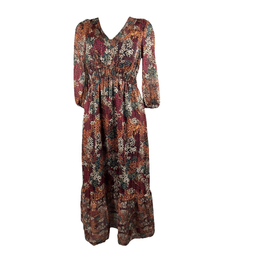 Frye Women’s Boho Western Floral Maxi Dress Size XS